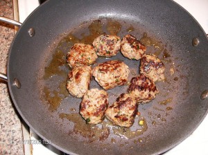 meatballs in sesame oil