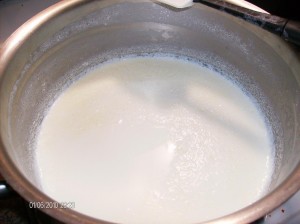 boiled milk