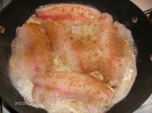 fish with corriander