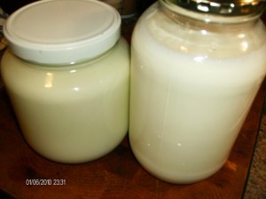 jars with milk