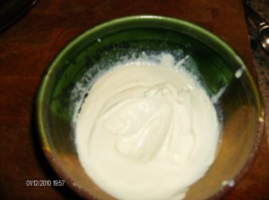 tahini and vinegar