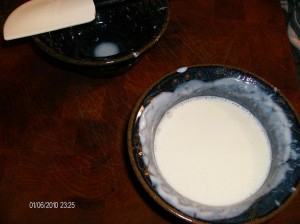 yogurt and milk combined