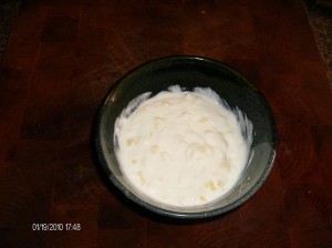 yogurt with garlic