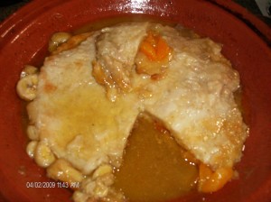 chicken fruit pudding