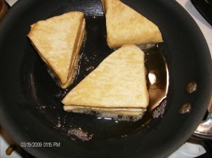 cooked triangles