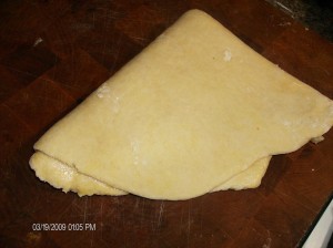 double folded dough