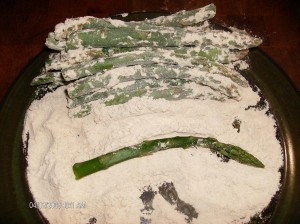 spears rolled in flour