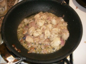 cooking chicken w onions