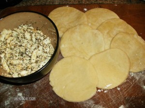 cicles and mixed cheese